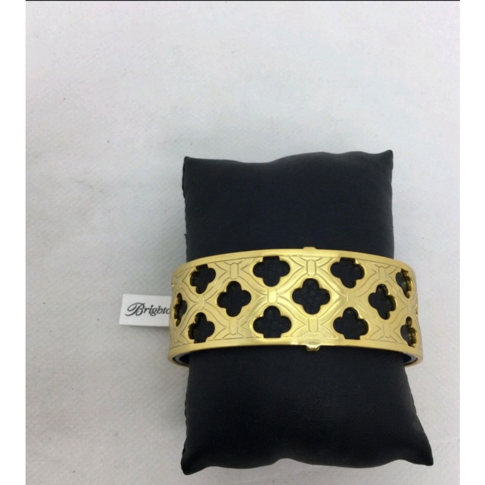 NWT Brighton Christo London Goldtone Cuff Bracelet 6.75"